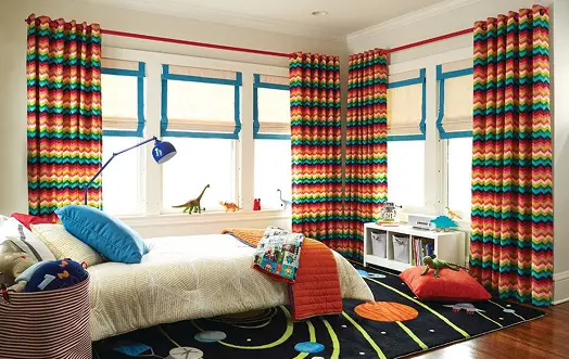 Children's room drapes