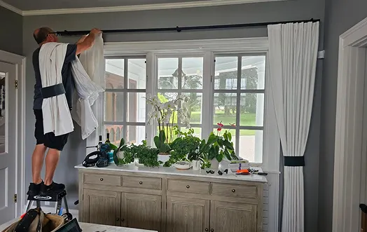 Professional curtain fixing Dubai
