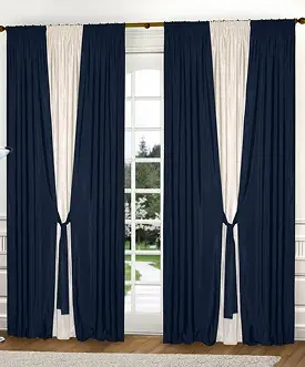 Navy blue blackout curtains Dubai