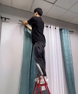 Wall curtain installation Dubai