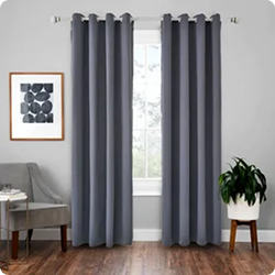 Grey curtains