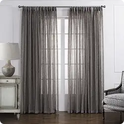 Grey sheer curtains