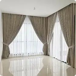 Sheer and blackout curtains