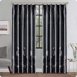 Black curtains
