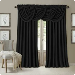 Luxury black curtains