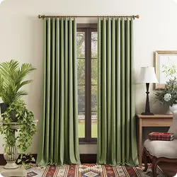 Green curtains