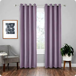 Purple curtains