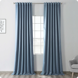 Blue curtains