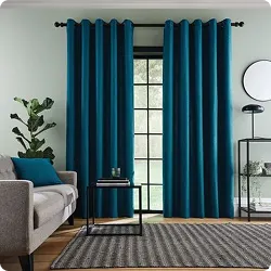 Teal curtains Dubai