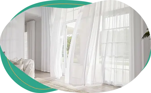 sheer curtains Dubai