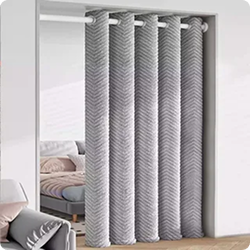 Grey Soundproof Curtain