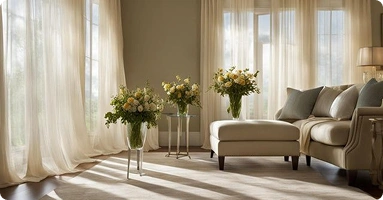 Elegant sheer curtains