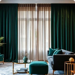 Teal Sheer Curtains