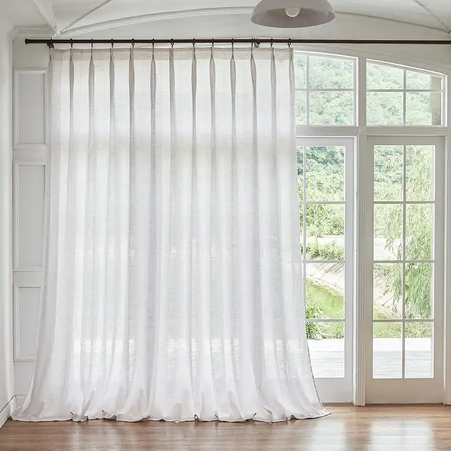 Sheer Pinch Pleated